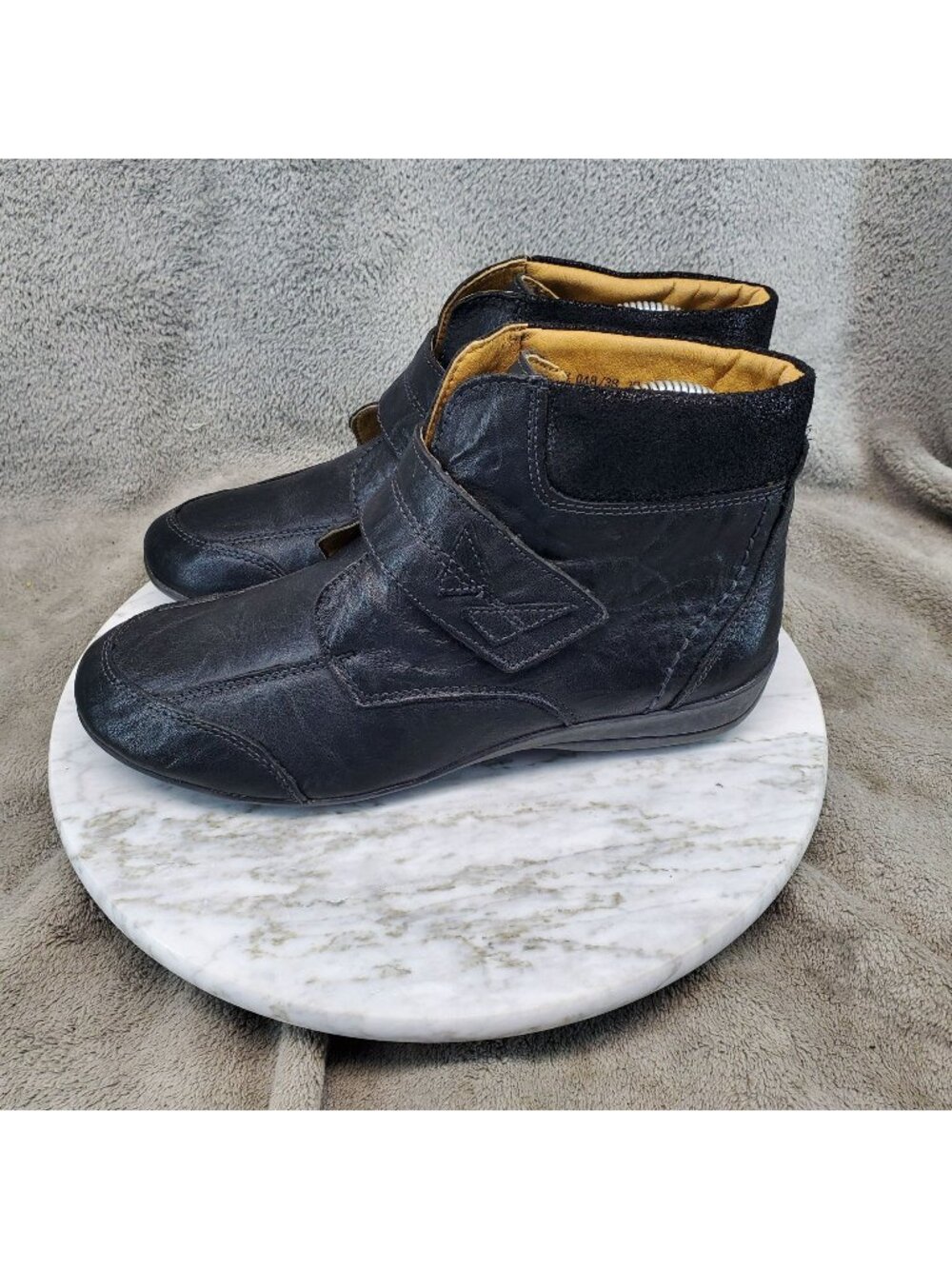 Padders Shoes Womens EU 39 US 8 Ivy Black Leather Ankle Boots